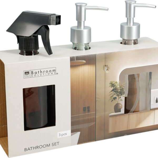 Bathroom Solution Badkamer set glas 3-delig