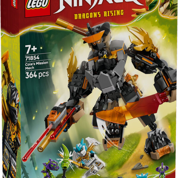 LEGO Ninjago Cole's missiemecha en draak Zane