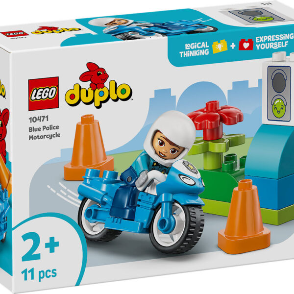 DUPLO Town Blauwe politiemotor