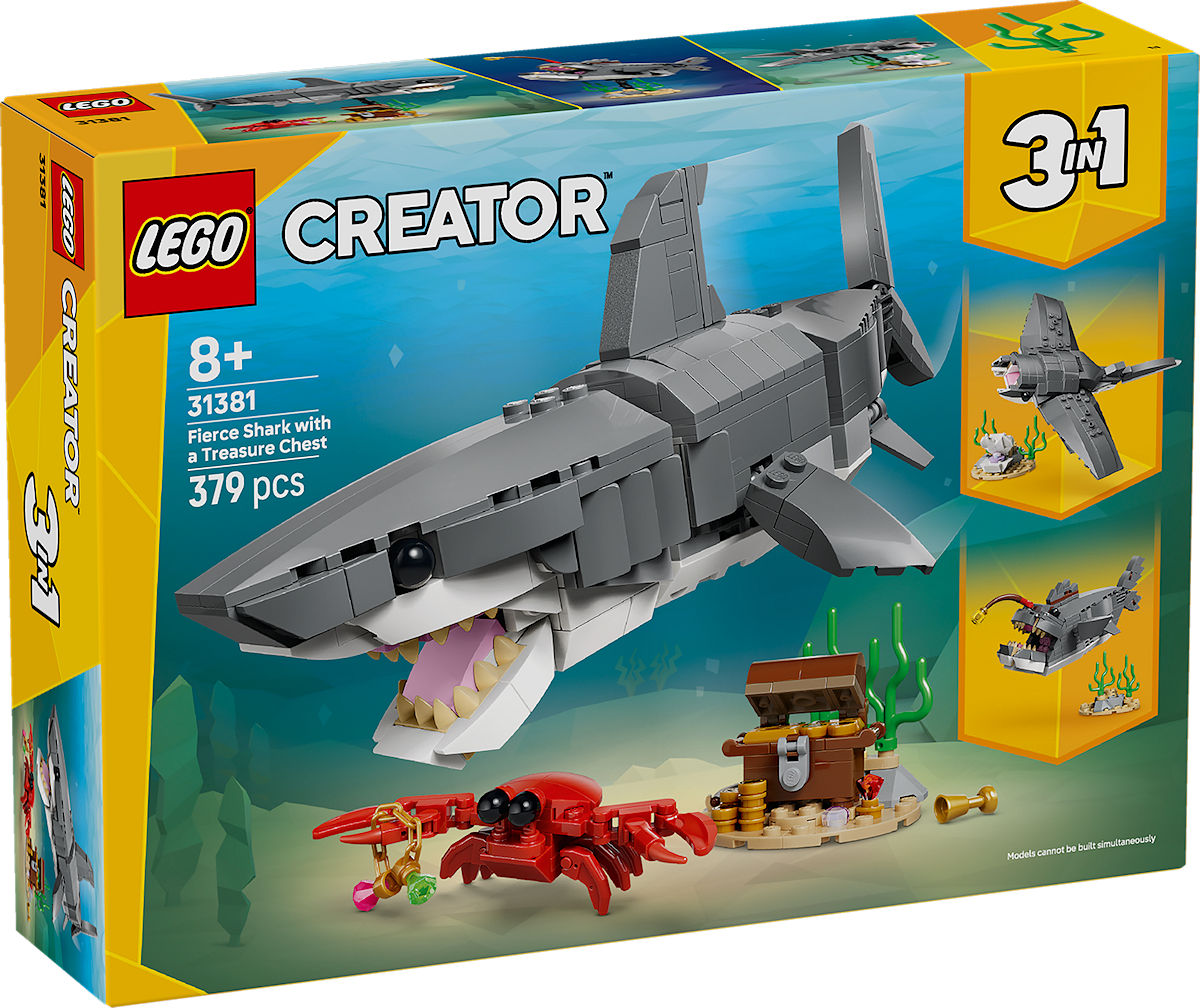 LEGO CREATOR Woeste haai met schatkist LEGO CREATOR Woeste haai met schatkist