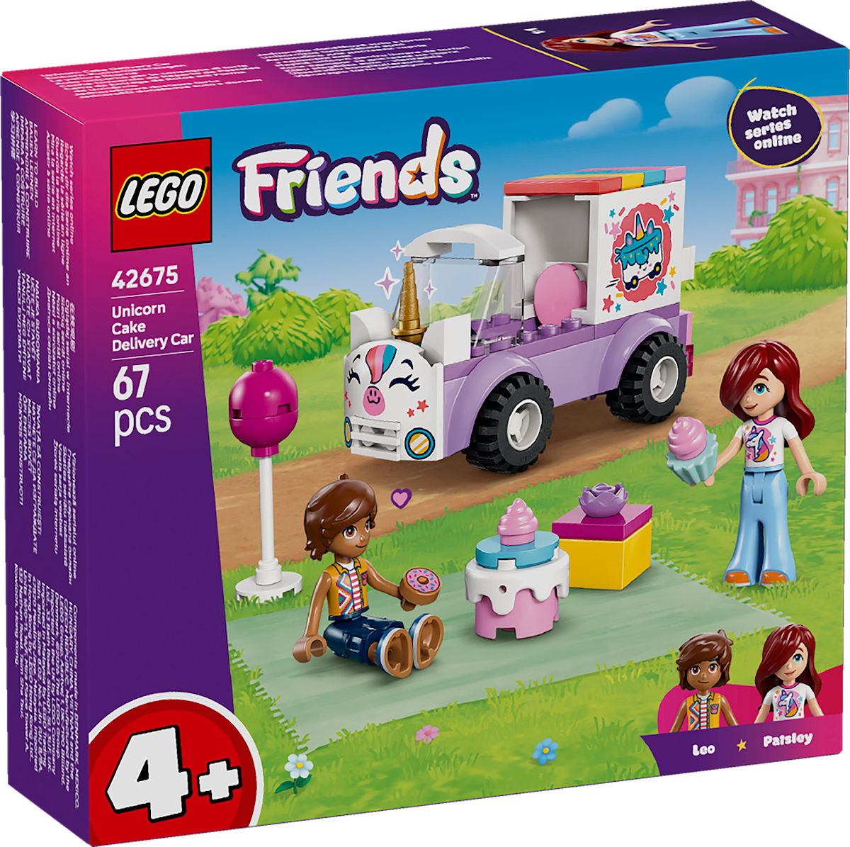LEGO Friends Eenhoorn taartenbezorgauto LEGO Friends Eenhoorn taartenbezorgauto