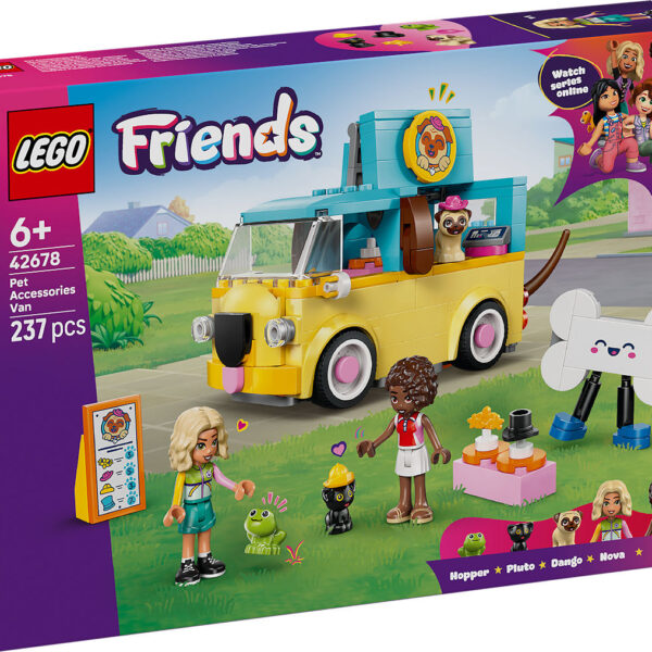LEGO Friends Bestelwagen met dierenaccessoires