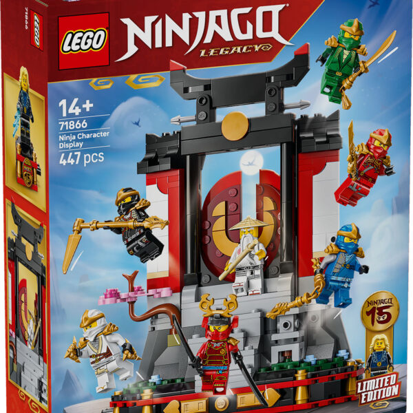 LEGO Ninjago 15-jarig jubileum: Display met ninja personages