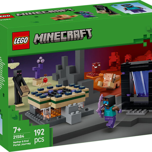 LEGO Minecraft Reis naar de Nether en het End-portaal