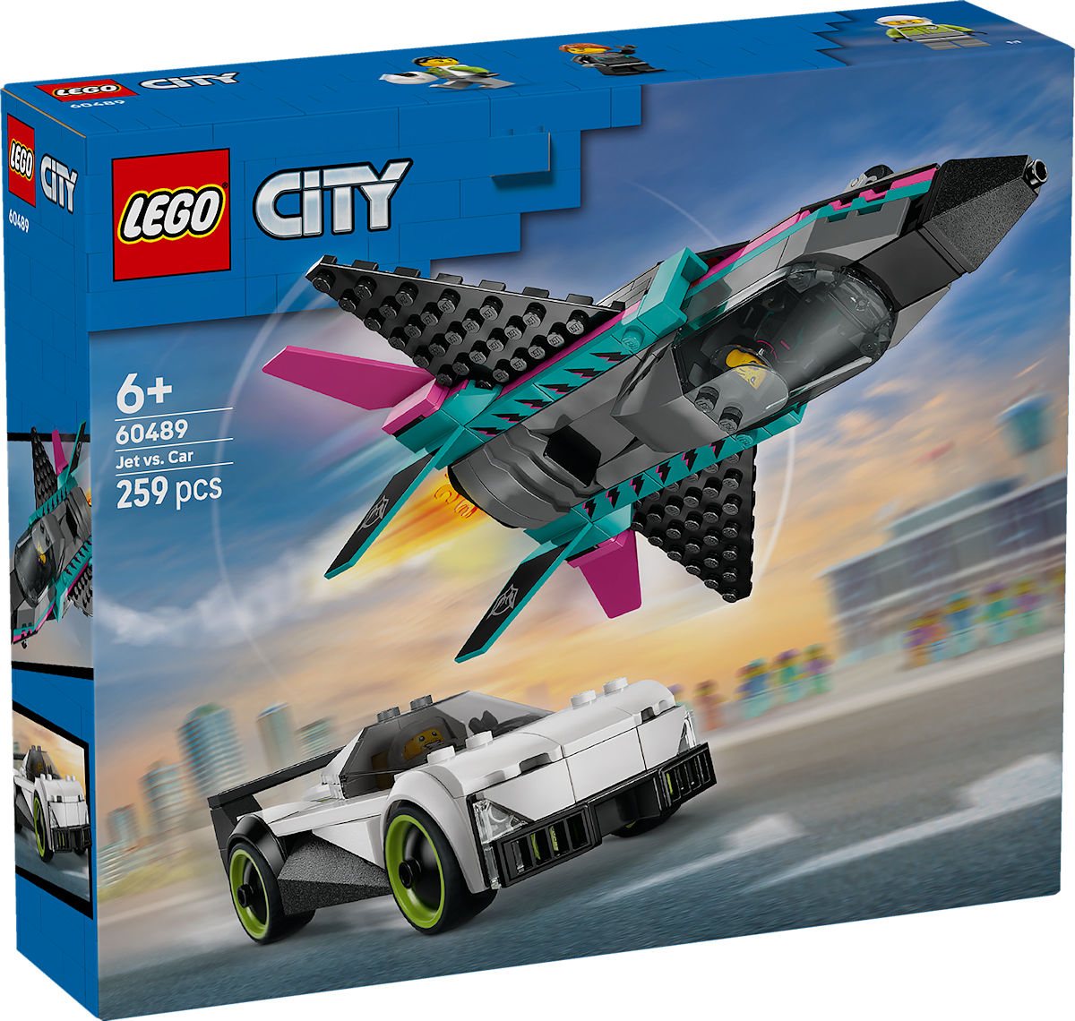 LEGO City Straalvliegtuig vs. sportauto LEGO City Straalvliegtuig vs. sportauto