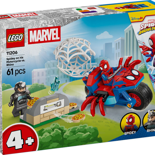 LEGO Spidey Spidey op zijn motor vs. Rhino