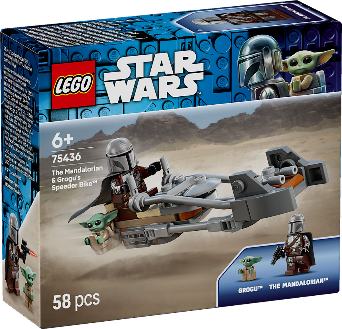 LEGO Star Wars De Mandalorian en Grogu's speederbike LEGO Star Wars De Mandalorian en Grogu's speederbike