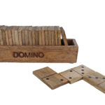 Spel Domino naturel mango 20,5x5x7cm