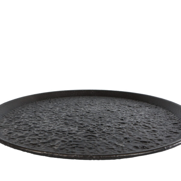 Dienblad Jef L antiek aluminium 35x35x1,7cm - grijs