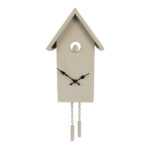 Wandklok Koekoek crème metaal 18x9x46,5cm