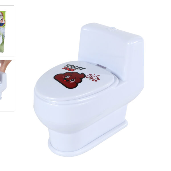 Poo toilet met drol waterspuitend 10cm