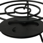 Rechaud RVS 160x80mm - zwart