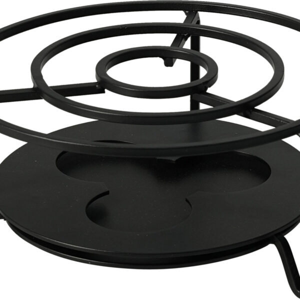 Rechaud RVS 160x80mm - zwart