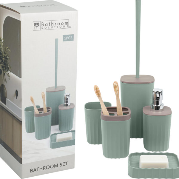 Badkametset 5-delig groen