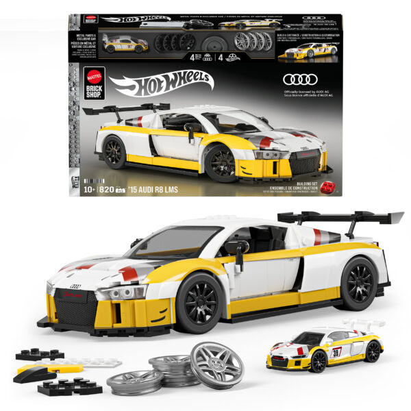 Mattel Brick Shop Hot Wheels '15 Audi R8 LMS