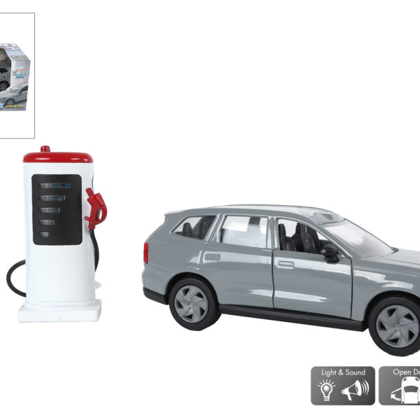 Kids Globe Volvo EX90 met oplaadpaal licht en geluid 13,5cm