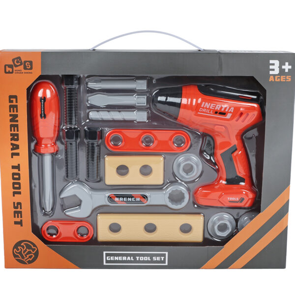 Gereedschapsset met boormachine 16-delig