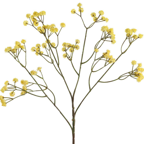 Countryfield Kunstbloem Gypsophila geel 4x15x61cm