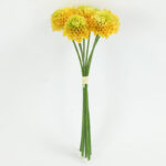 Countryfield Kunstboeket Dahlia geel 12x12x26cm