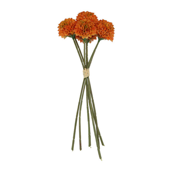 Countryfield Kunstbundel Dahlia Pompon oranje 12x12x27cm