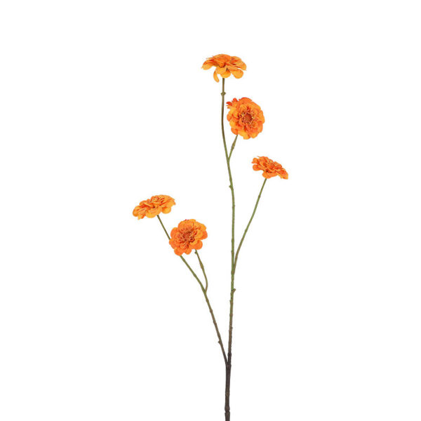 Countryfield Kunstbloem Zinnia S oranje 10x6x88cm
