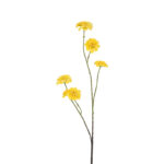 Countryfield Kunstbloem Zinnia S geel 10x6x88cm