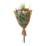 Countryfield Kunstboeket Rosa/Lilium l.roze 15x15x60cm