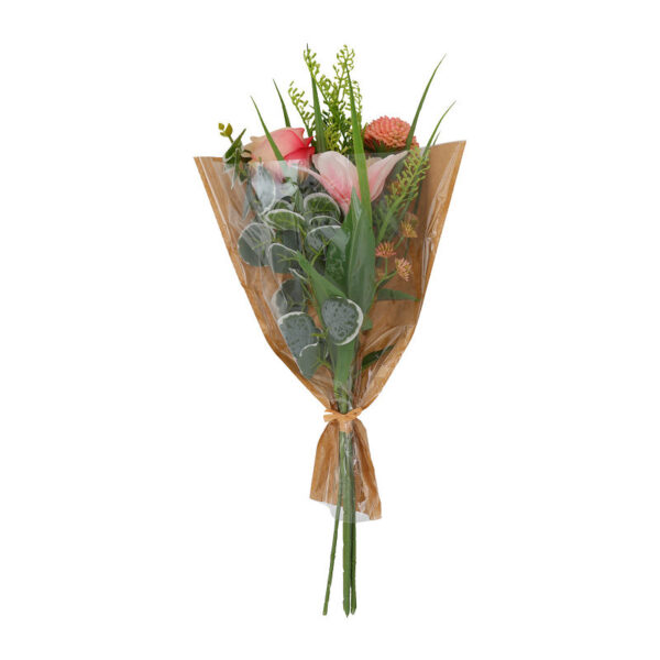Countryfield Kunstboeket Rosa/Lilium l.roze 15x15x60cm