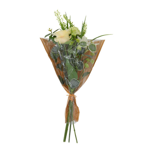 Countryfield Kunstboeket Rosa/Lilium wit 15x15x60cm