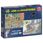 Puzzel 2x1000 st. JvH - De Kaasmarkt en Skûtsjesilen