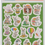 Pasen sticker set 4 sheets