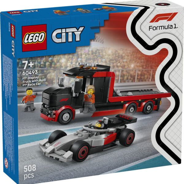 LEGO City Formula 1 F1 displaytruck met Audi F1 racewagen