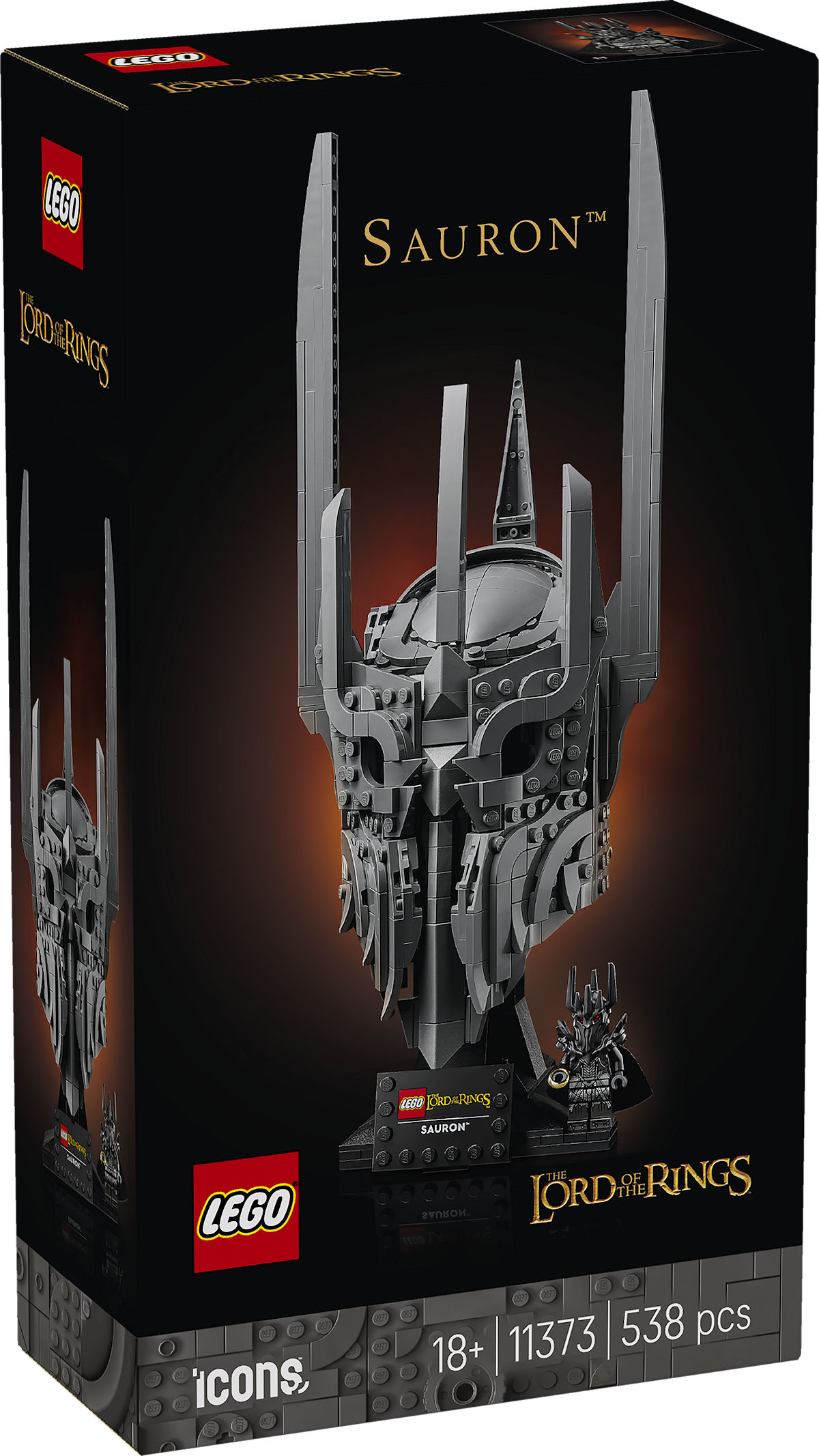 LEGO Icons The Lord of the Rings: de helm van Sauron LEGO Icons The Lord of the Rings: de helm van Sauron