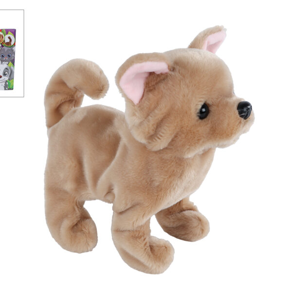 Take Me Home loophond bruin 21cm blaffend en kwispelend