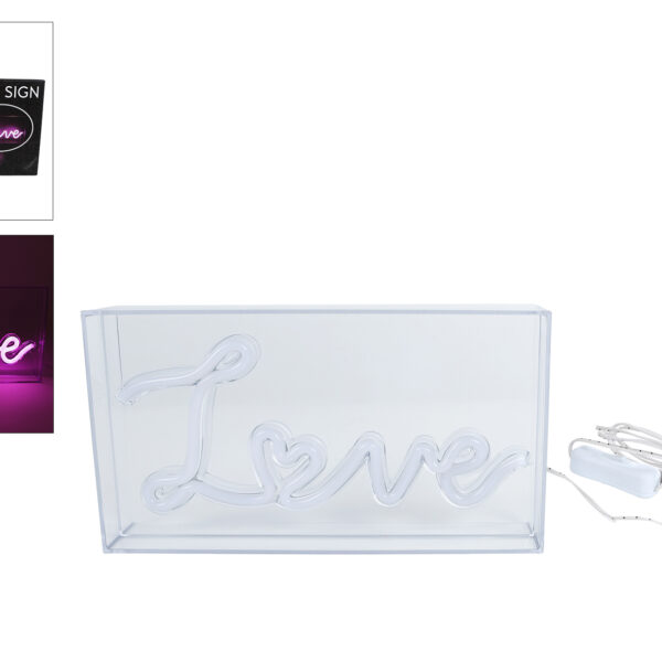 Lichtbox LED Love 23x4x12,5cm