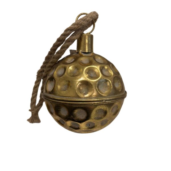 Countryfield Decoratieve Bal met bellen goud 15cm