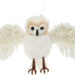 Decoratie Uil 20cm Wit