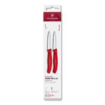 Victorinox Classic keukenset spits/kartel 2-dlg 8cm - rood
