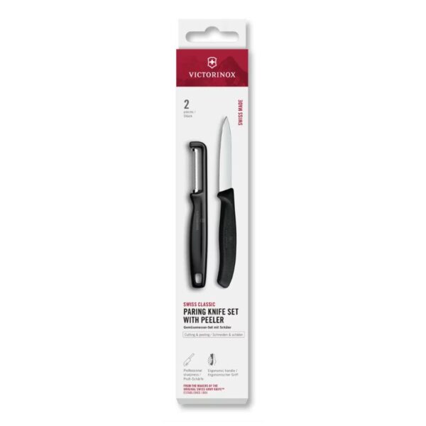 Victorinox Classic set schilmes/I-dunschiller 2-dlg - zwart