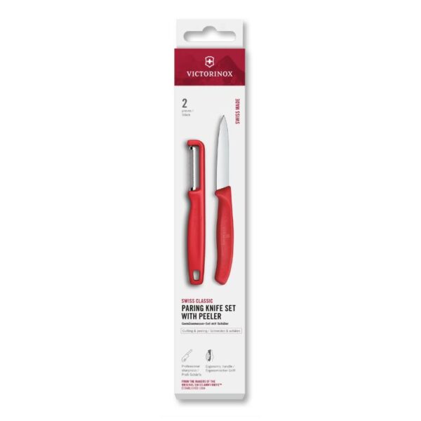 Victorinox Classic set schilmes/I-dunschiller 2-dlg - rood