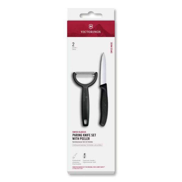 Victorinox Classic set schilmes/Y-dunschiller 2-dlg - zwart