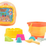 Emmerset opvouwbaar strand emmer met accessoires