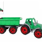 2-Play tractor met aanhanger groen 52,5x19x16,5cm