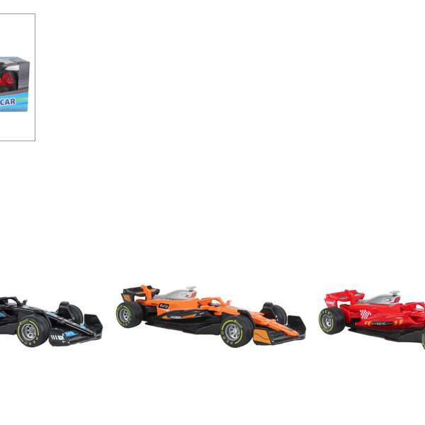 2-Play formula race auto die cast free wheel 3ass kleur 13cm