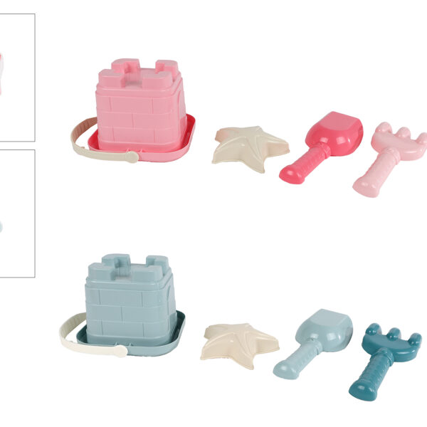 Mini Club emmerset kasteel 4dlg pastel 2ass kleur 12x11x17cm