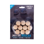 Jeu de Boule 10 buts hout, diameter 30 mm