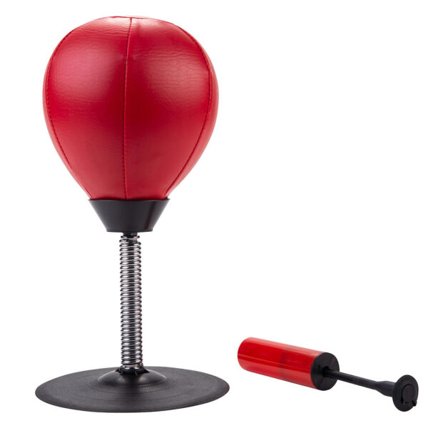 Angelsports Boks stressbuster met pomp 17x7x34cm - PU leder