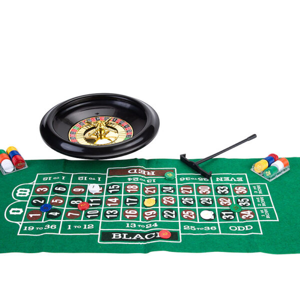 Roulette/ black jack set compleet diameter 30cm