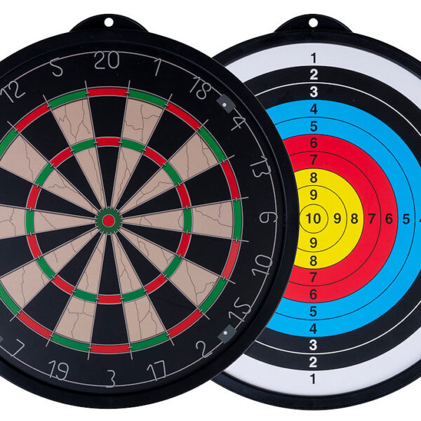 Longfield Dubbelzijdig magnetisch dartboard incl. 6 pijlen