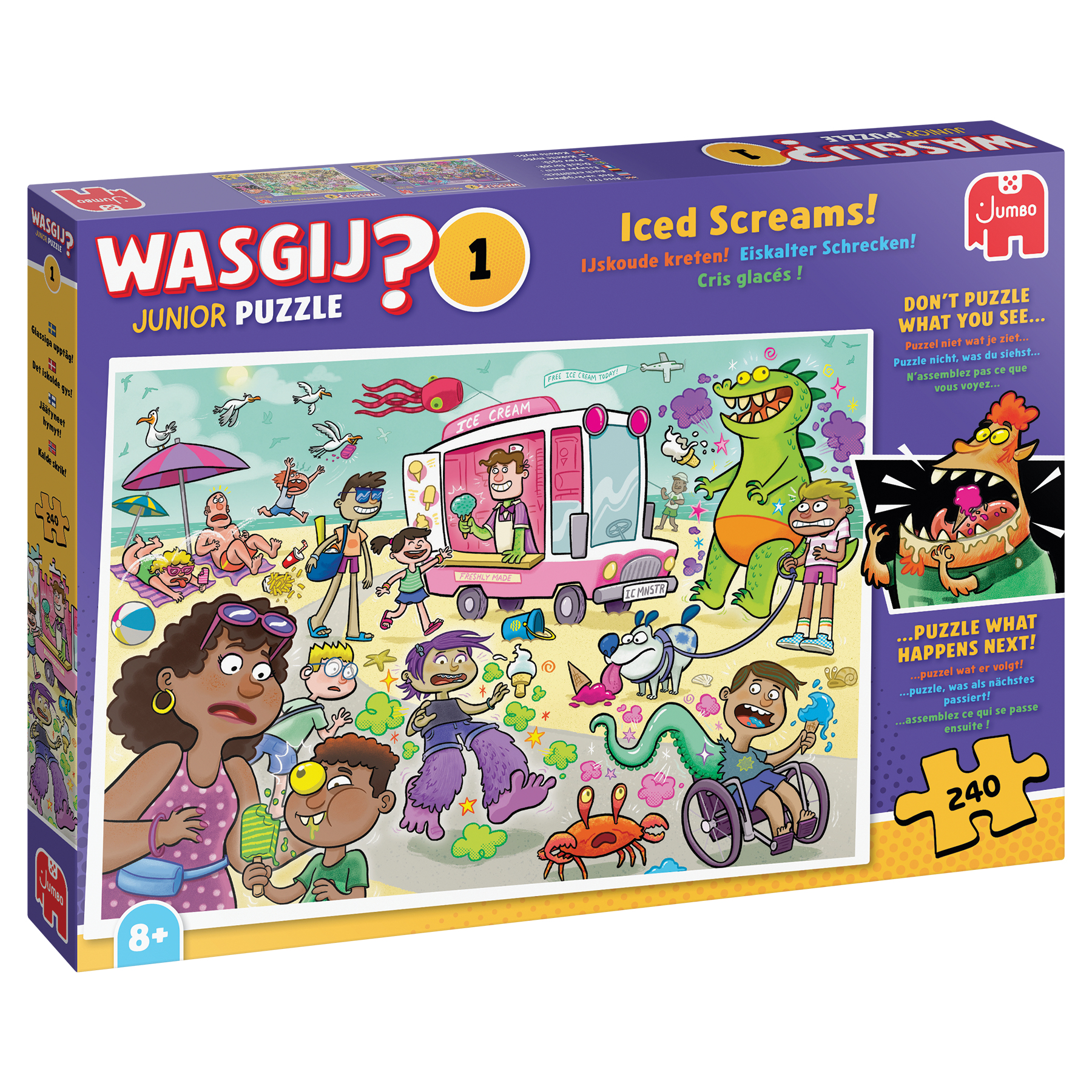 Puzzel 240 st. Wasgij Junior 1 - IJskoude kreten! Puzzel 240 st. Wasgij Junior 1 - IJskoude kreten!
